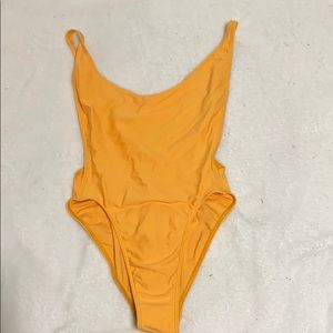 American Apparel one piece thigh high bikini